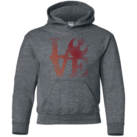 Sweatshirts Dark Heather / YS LOVE Rebel Youth Hoodie