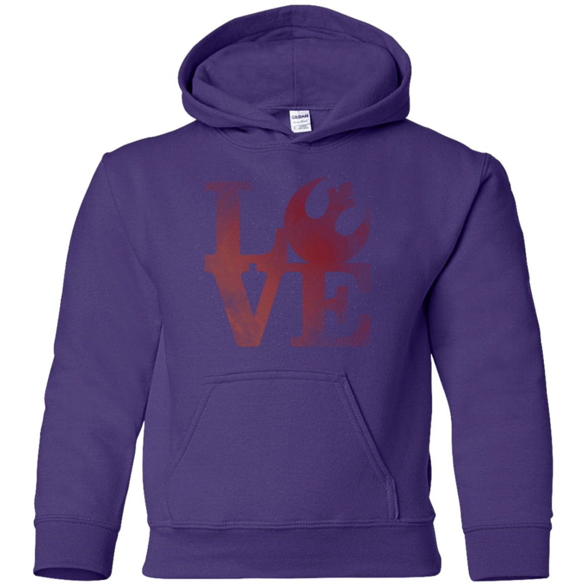 Sweatshirts Purple / YS LOVE Rebel Youth Hoodie