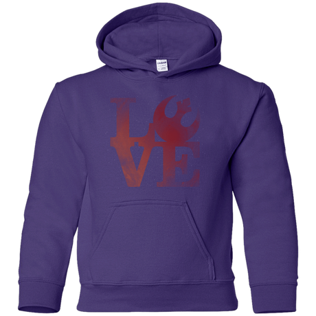 Sweatshirts Purple / YS LOVE Rebel Youth Hoodie
