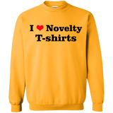 Sweatshirts Gold / Small Love Shirts Crewneck Sweatshirt