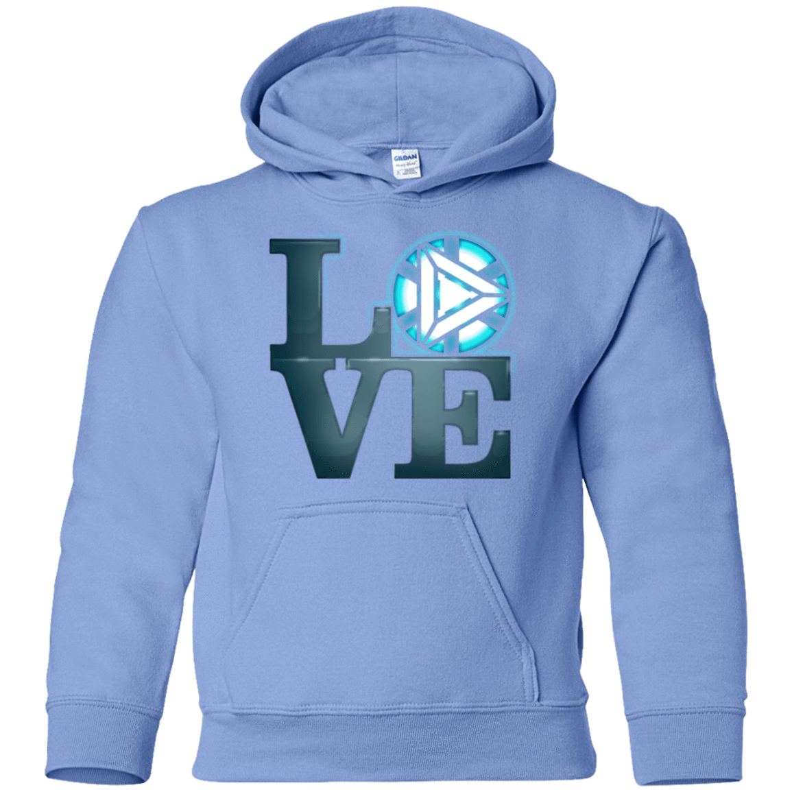Sweatshirts Carolina Blue / YS Love Stark Youth Hoodie