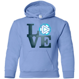 Sweatshirts Carolina Blue / YS Love Stark Youth Hoodie