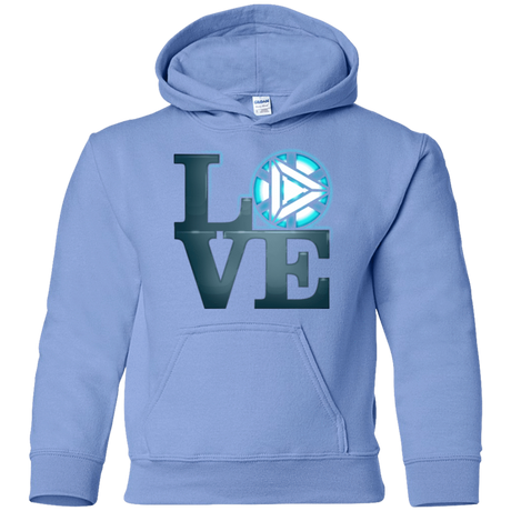 Sweatshirts Carolina Blue / YS Love Stark Youth Hoodie