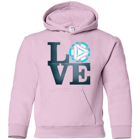 Sweatshirts Light Pink / YS Love Stark Youth Hoodie