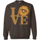 Sweatshirts Dark Chocolate / Small LOVE TWIN PEAKS Crewneck Sweatshirt