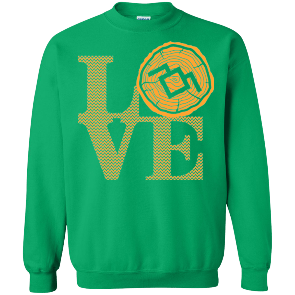 Sweatshirts Irish Green / Small LOVE TWIN PEAKS Crewneck Sweatshirt