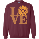 Sweatshirts Maroon / Small LOVE TWIN PEAKS Crewneck Sweatshirt