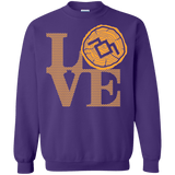 Sweatshirts Purple / Small LOVE TWIN PEAKS Crewneck Sweatshirt
