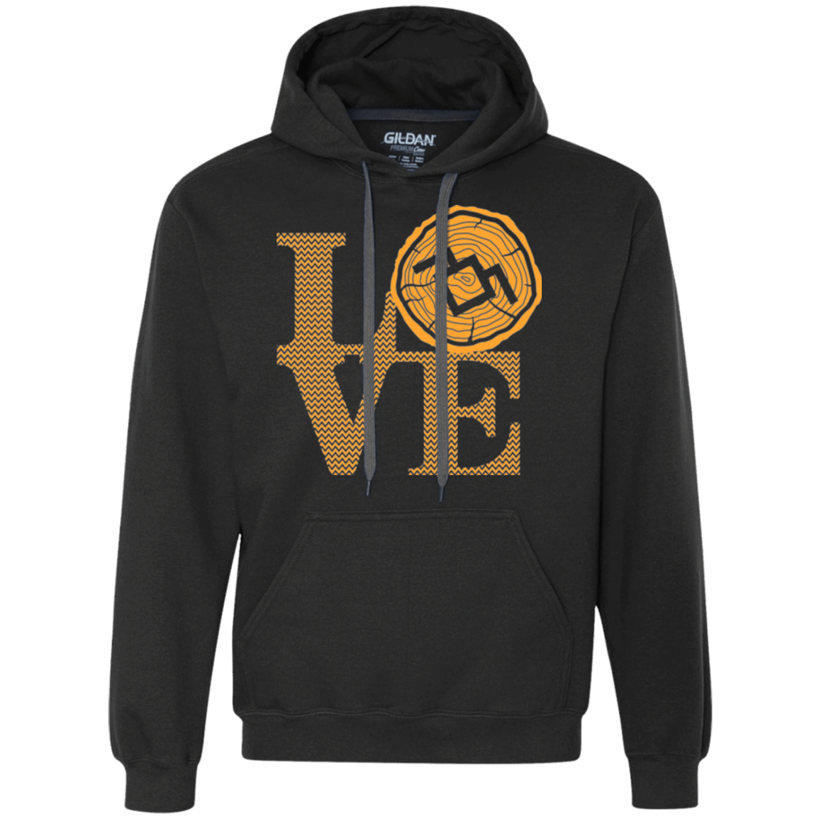 Sweatshirts Black / Small LOVE TWIN PEAKS Premium Fleece Hoodie