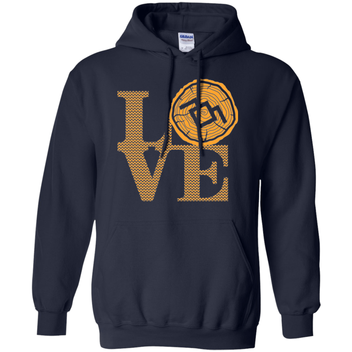 Sweatshirts Navy / Small LOVE TWIN PEAKS Pullover Hoodie