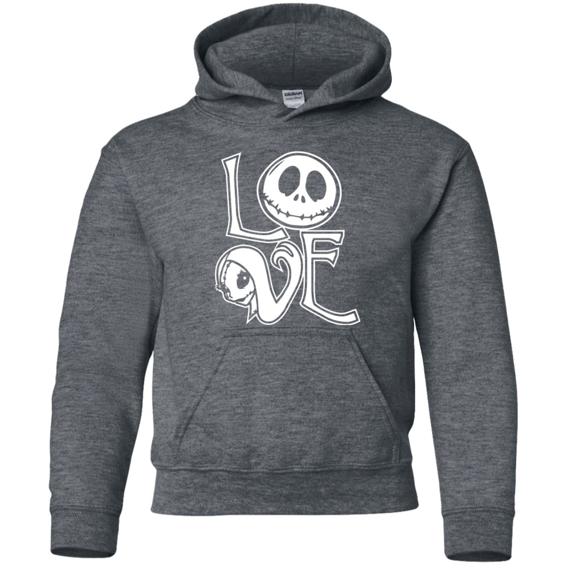Sweatshirts Dark Heather / YS Love Youth Hoodie