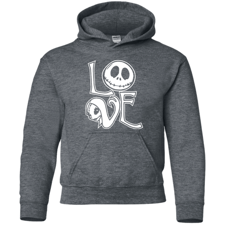 Sweatshirts Dark Heather / YS Love Youth Hoodie