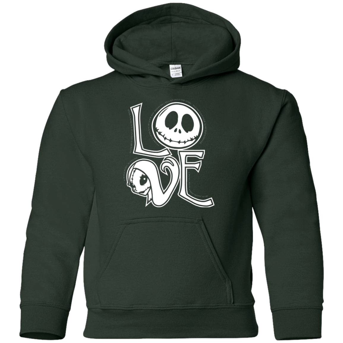 Sweatshirts Forest Green / YS Love Youth Hoodie