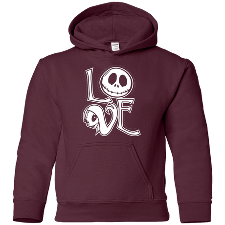 Sweatshirts Maroon / YS Love Youth Hoodie