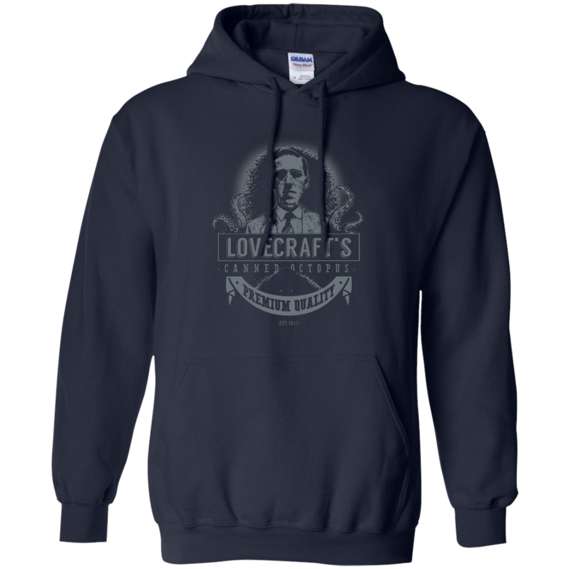 Sweatshirts Navy / Small Lovecraft Canned Octopus Pullover Hoodie
