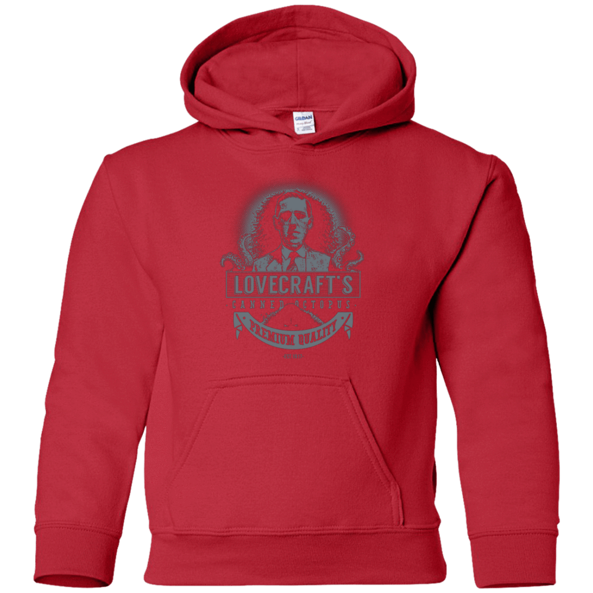Sweatshirts Red / YS Lovecraft Canned Octopus Youth Hoodie