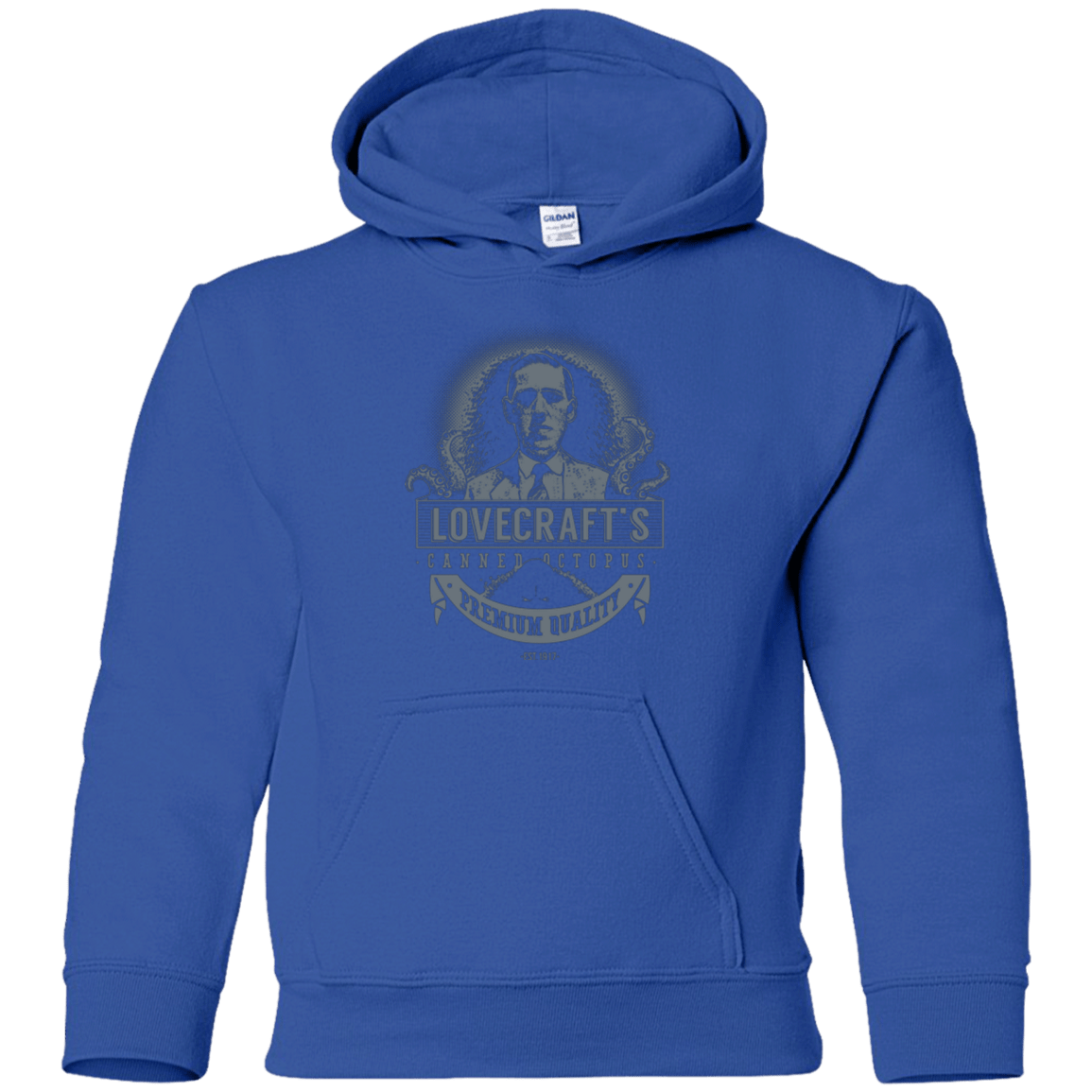 Sweatshirts Royal / YS Lovecraft Canned Octopus Youth Hoodie