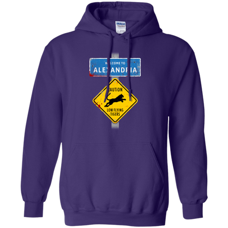 Sweatshirts Purple / Small Low Flying Tigers Pullover Hoodie