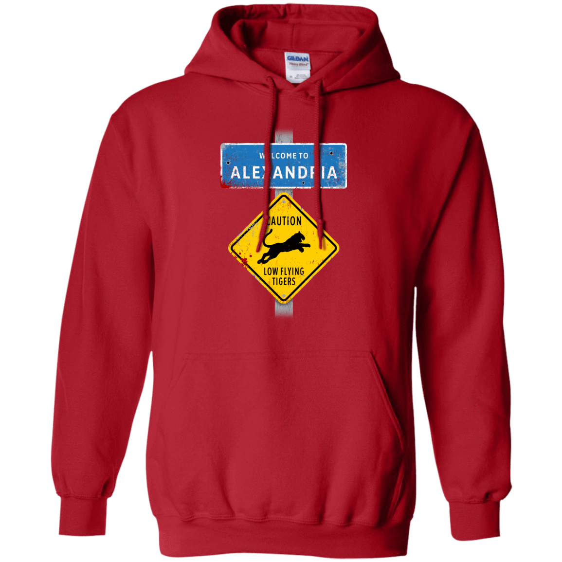 Sweatshirts Red / Small Low Flying Tigers Pullover Hoodie