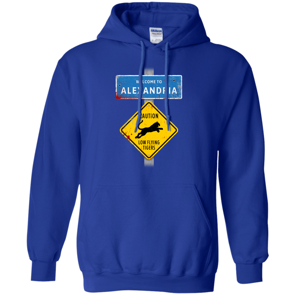 Sweatshirts Royal / Small Low Flying Tigers Pullover Hoodie