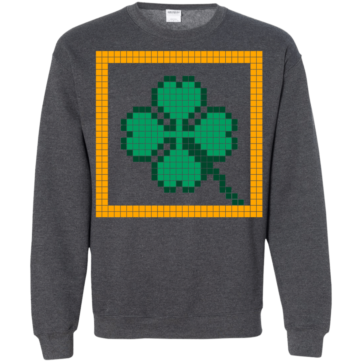 Sweatshirts Dark Heather / Small Low Resolution Irish Crewneck Sweatshirt