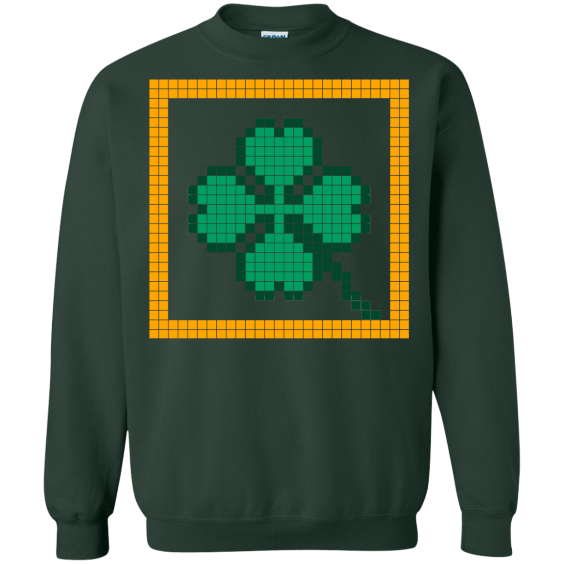 Sweatshirts Forest Green / Small Low Resolution Irish Crewneck Sweatshirt