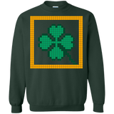 Sweatshirts Forest Green / Small Low Resolution Irish Crewneck Sweatshirt