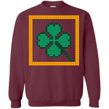 Sweatshirts Maroon / Small Low Resolution Irish Crewneck Sweatshirt