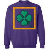 Sweatshirts Purple / Small Low Resolution Irish Crewneck Sweatshirt