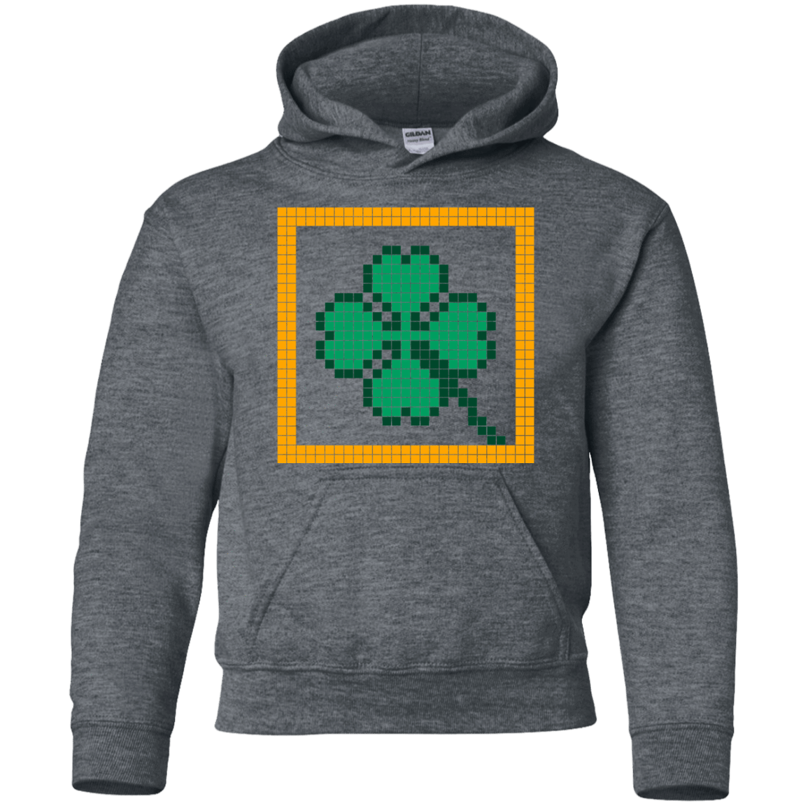 Sweatshirts Dark Heather / YS Low Resolution Irish Youth Hoodie
