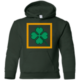Sweatshirts Forest Green / YS Low Resolution Irish Youth Hoodie
