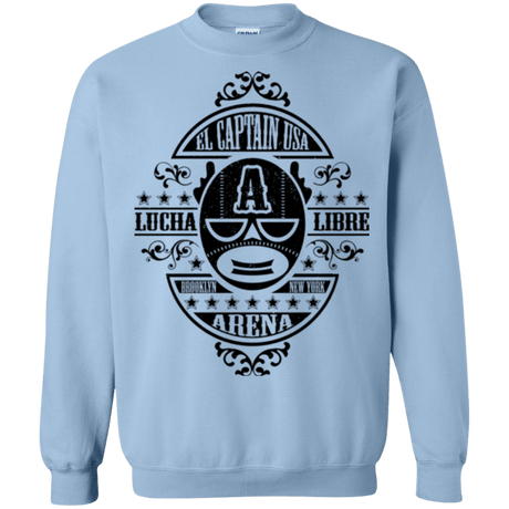 Sweatshirts Light Blue / Small Lucha Captain Crewneck Sweatshirt