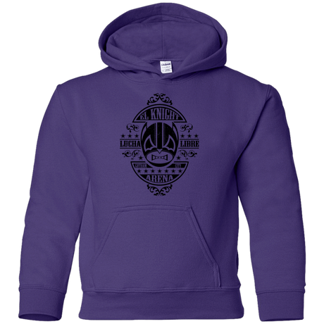 Sweatshirts Purple / YS Lucha Knight Youth Hoodie