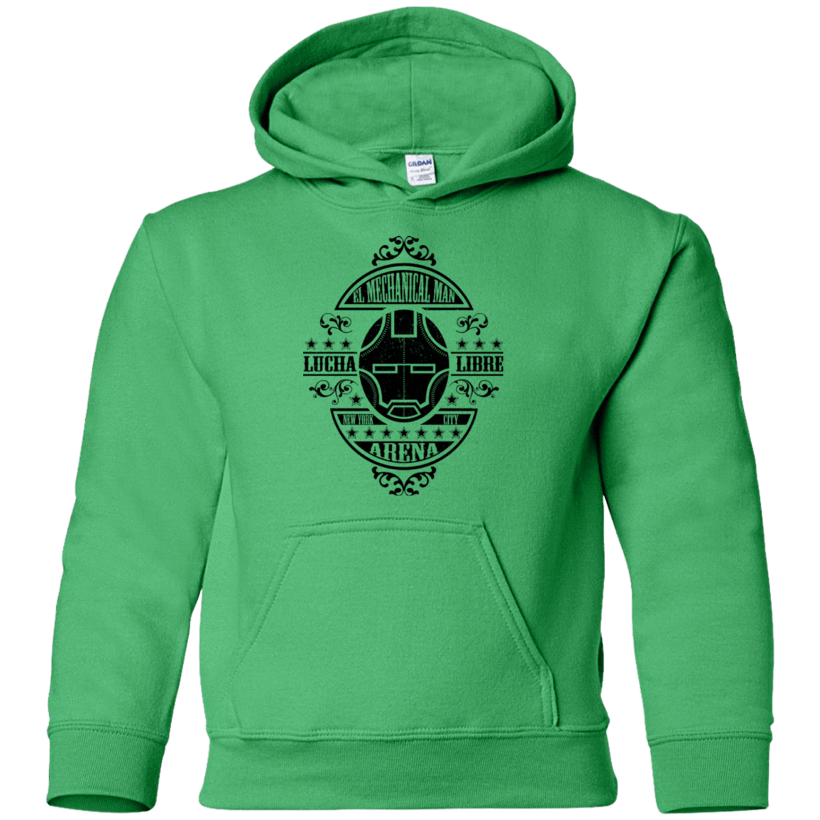 Sweatshirts Irish Green / YS Lucha Mechanical Man Youth Hoodie