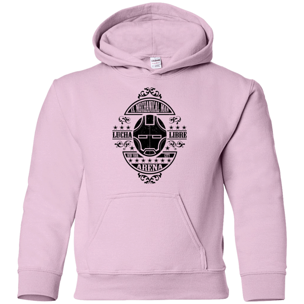 Sweatshirts Light Pink / YS Lucha Mechanical Man Youth Hoodie