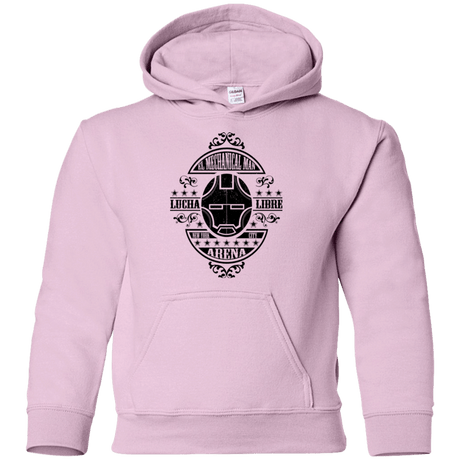 Sweatshirts Light Pink / YS Lucha Mechanical Man Youth Hoodie