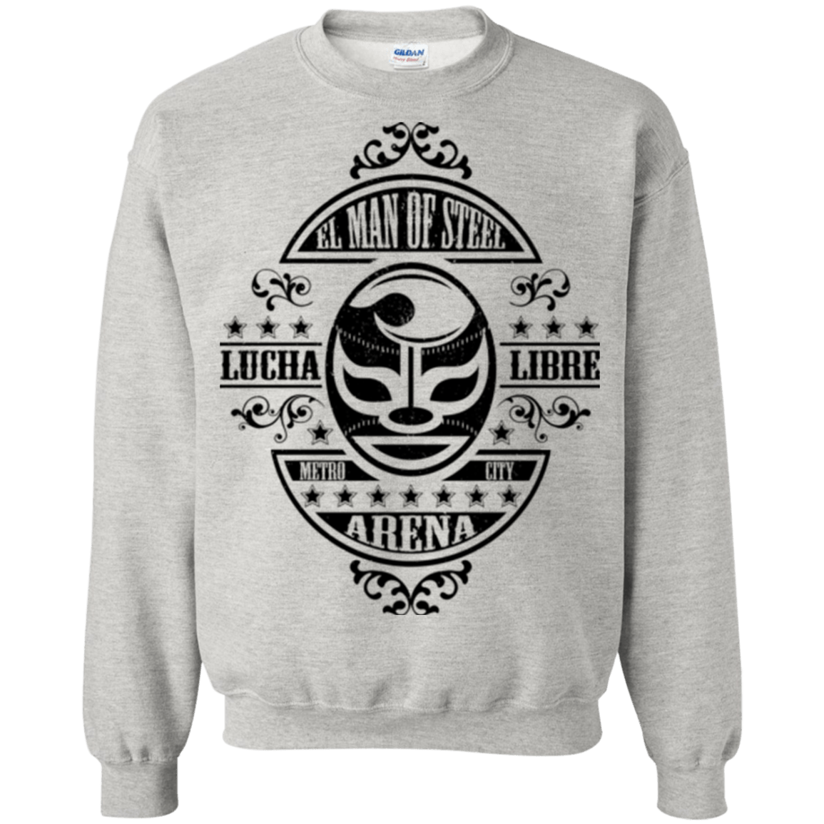 Sweatshirts Ash / Small luchamanofsteel Crewneck Sweatshirt