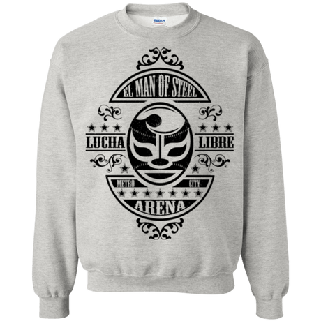 Sweatshirts Ash / Small luchamanofsteel Crewneck Sweatshirt