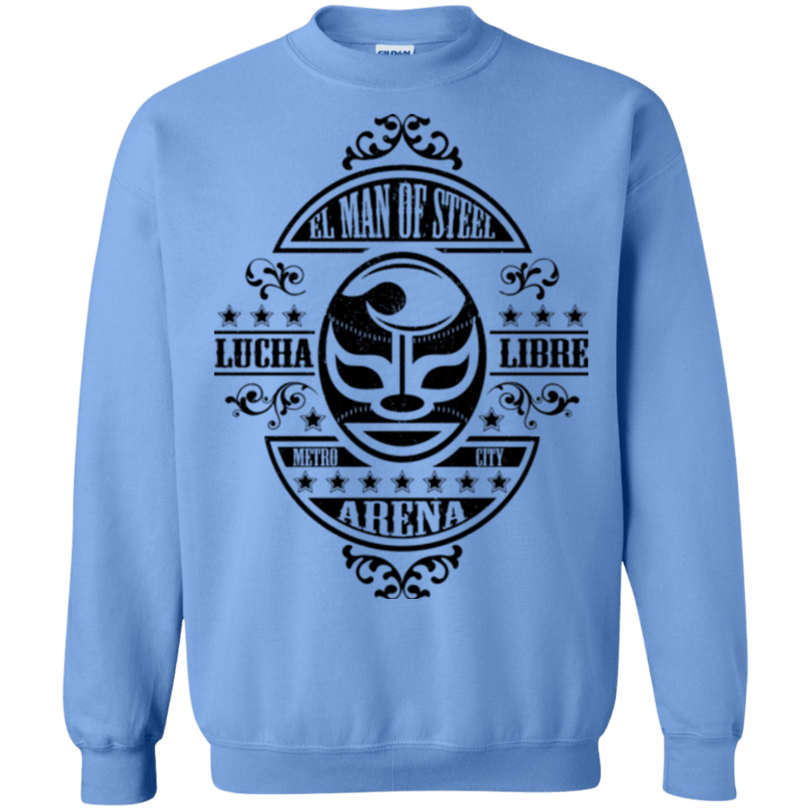 Sweatshirts Carolina Blue / Small luchamanofsteel Crewneck Sweatshirt