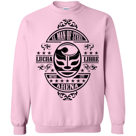 Sweatshirts Light Pink / Small luchamanofsteel Crewneck Sweatshirt