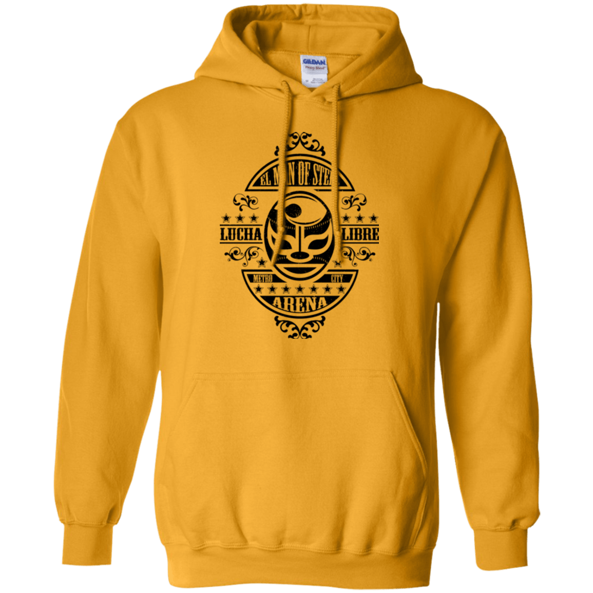 Sweatshirts Gold / Small luchamanofsteel Pullover Hoodie