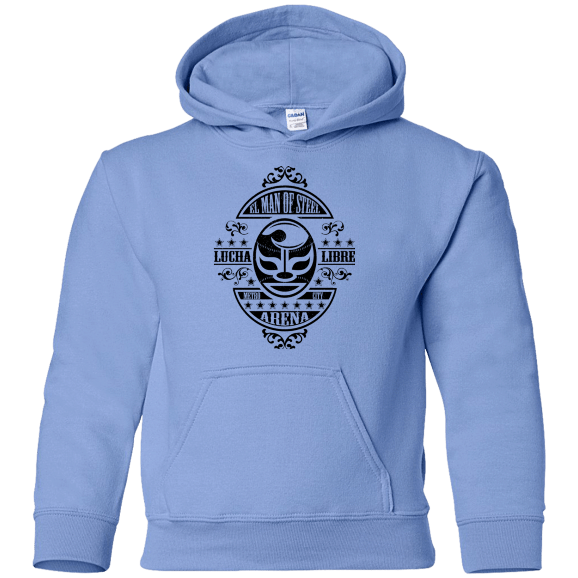 Sweatshirts Carolina Blue / YS luchamanofsteel Youth Hoodie