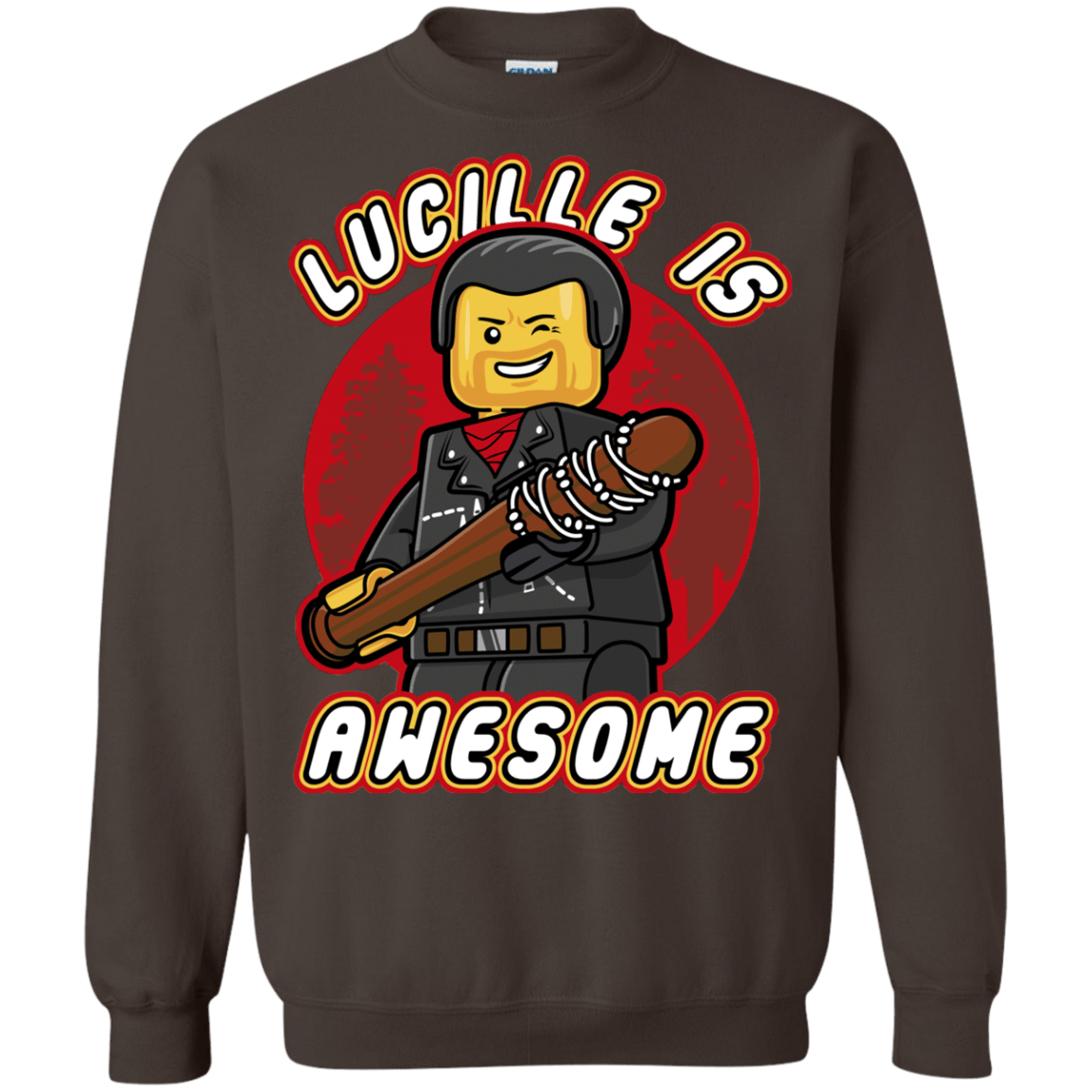 Sweatshirts Dark Chocolate / Small Lucille is Awesome Crewneck Sweatshirt