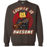 Sweatshirts Dark Chocolate / Small Lucille is Awesome Crewneck Sweatshirt