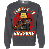 Sweatshirts Dark Heather / Small Lucille is Awesome Crewneck Sweatshirt