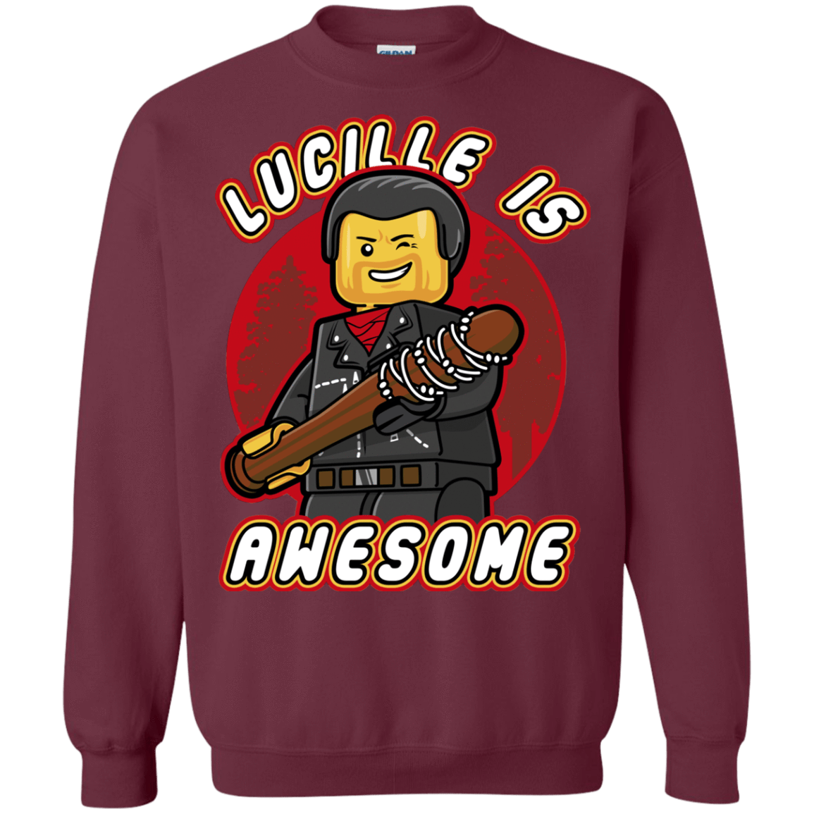 Sweatshirts Maroon / Small Lucille is Awesome Crewneck Sweatshirt