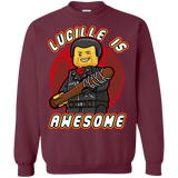 Sweatshirts Maroon / Small Lucille is Awesome Crewneck Sweatshirt