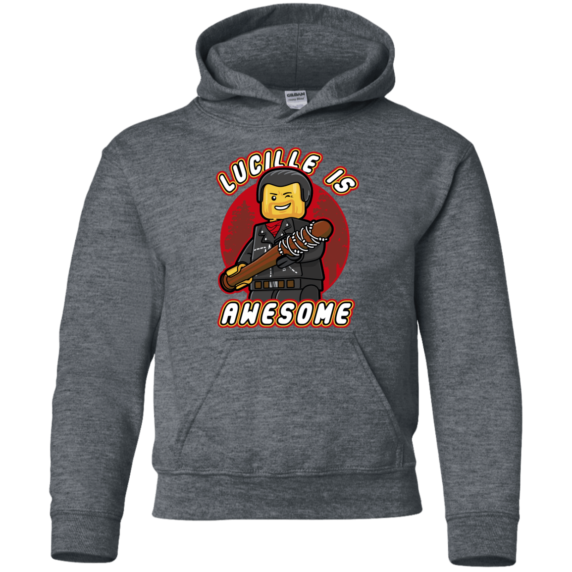 Sweatshirts Dark Heather / YS Lucille is Awesome Youth Hoodie