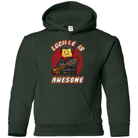 Sweatshirts Forest Green / YS Lucille is Awesome Youth Hoodie