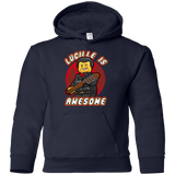 Sweatshirts Navy / YS Lucille is Awesome Youth Hoodie